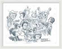 Daddy's Home Comics Original Sketch - Framed Print