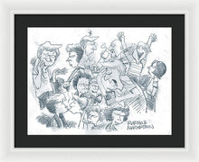 Daddy's Home Comics Original Sketch - Framed Print