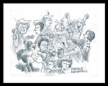 Daddy's Home Comics Original Sketch - Framed Print