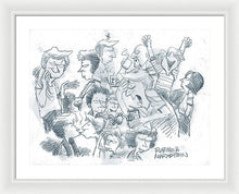 Daddy's Home Comics Original Sketch - Framed Print