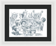 Daddy's Home Comics Original Sketch - Framed Print