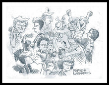 Daddy's Home Comics Original Sketch - Framed Print