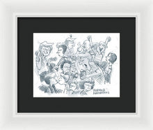 Daddy's Home Comics Original Sketch - Framed Print