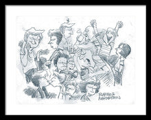 Daddy's Home Comics Original Sketch - Framed Print