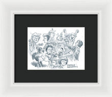 Daddy's Home Comics Original Sketch - Framed Print