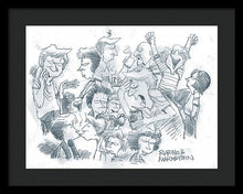 Daddy's Home Comics Original Sketch - Framed Print