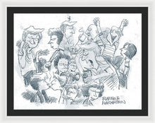Daddy's Home Comics Original Sketch - Framed Print