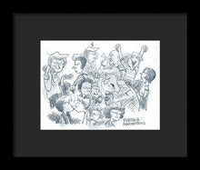 Daddy's Home Comics Original Sketch - Framed Print