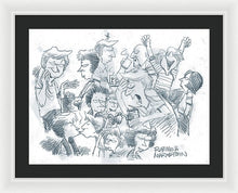 Daddy's Home Comics Original Sketch - Framed Print