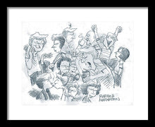 Daddy's Home Comics Original Sketch - Framed Print