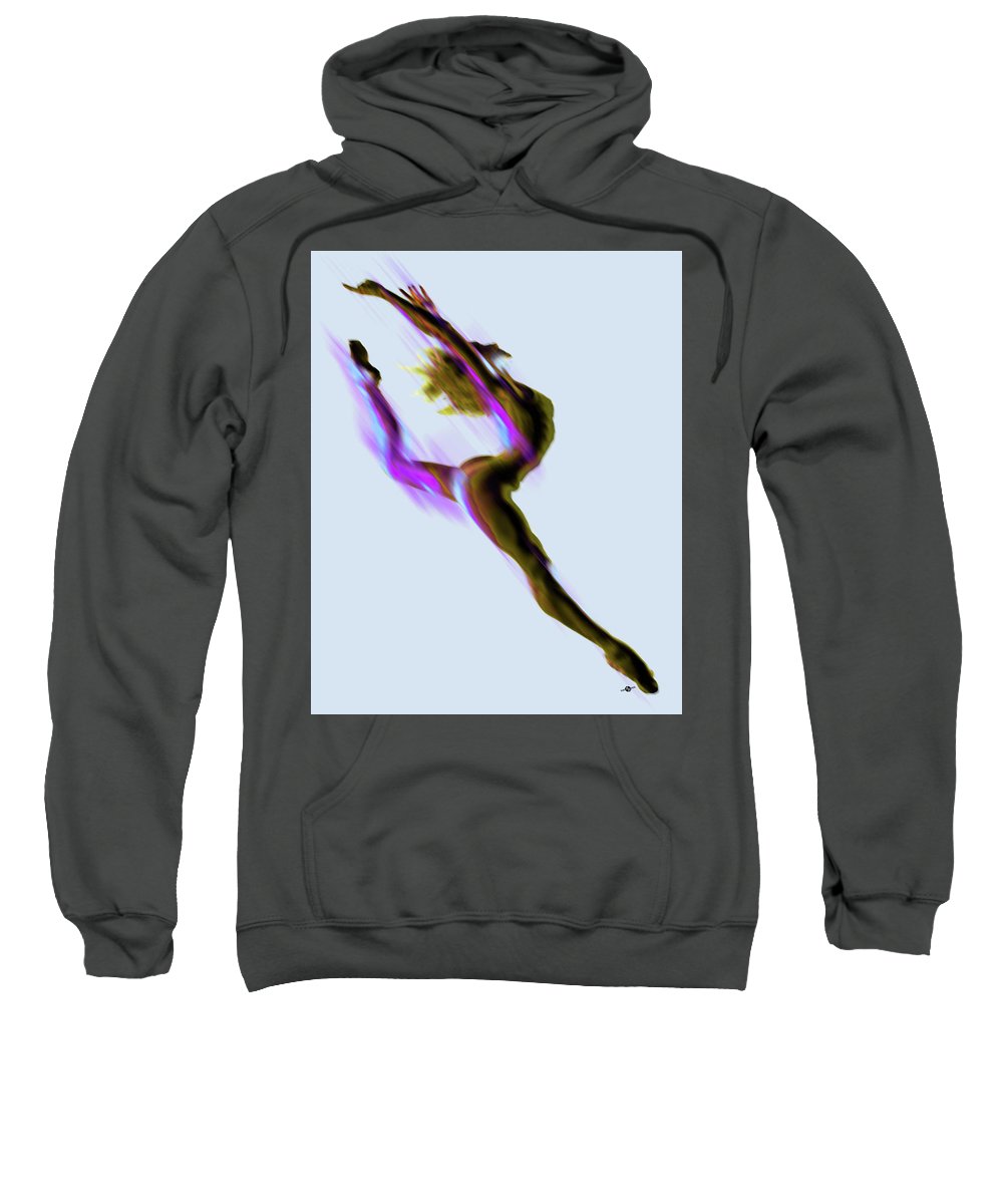 Dancer Digital Manipulated Photo With Paint Accents - Sweatshirt