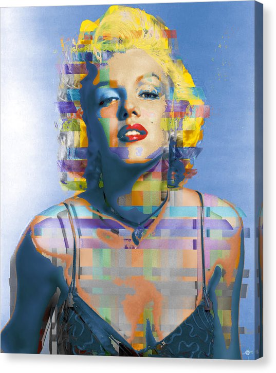 Digital Marilyn Monroe  - Canvas Print
