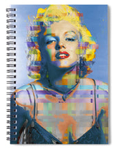 Digital Marilyn Monroe  - Spiral Notebook