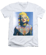 Digital Marilyn Monroe  - Men's V-Neck T-Shirt