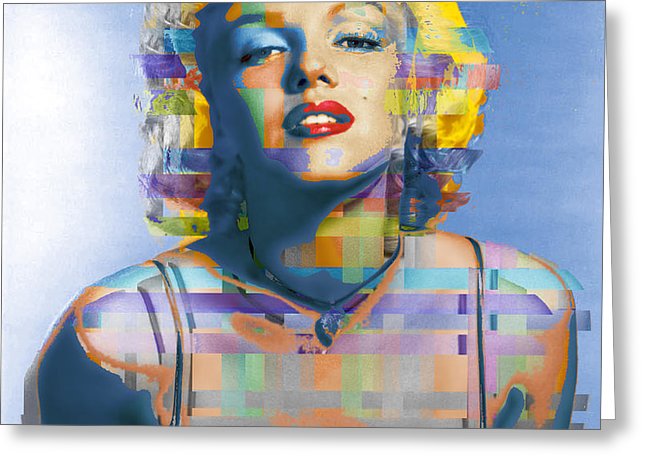 Digital Marilyn Monroe  - Greeting Card