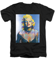 Digital Marilyn Monroe  - Men's V-Neck T-Shirt