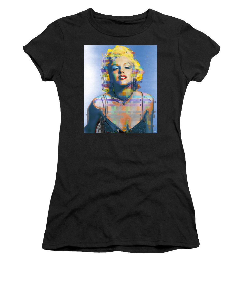 Digital Marilyn Monroe  - Women's T-Shirt (Athletic Fit)