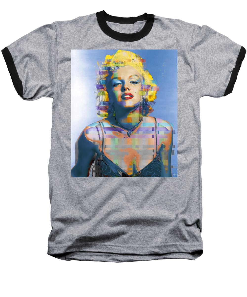 Digital Marilyn Monroe  - Baseball T-Shirt