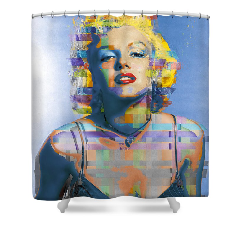 Digital Marilyn Monroe  - Shower Curtain