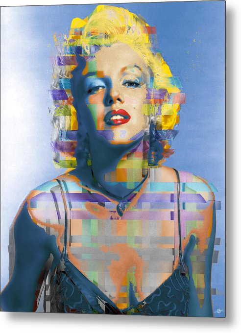 Digital Marilyn Monroe  - Metal Print