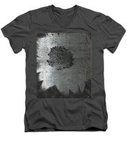 Dirty Silver Sunflower - Men's V-Neck T-Shirt