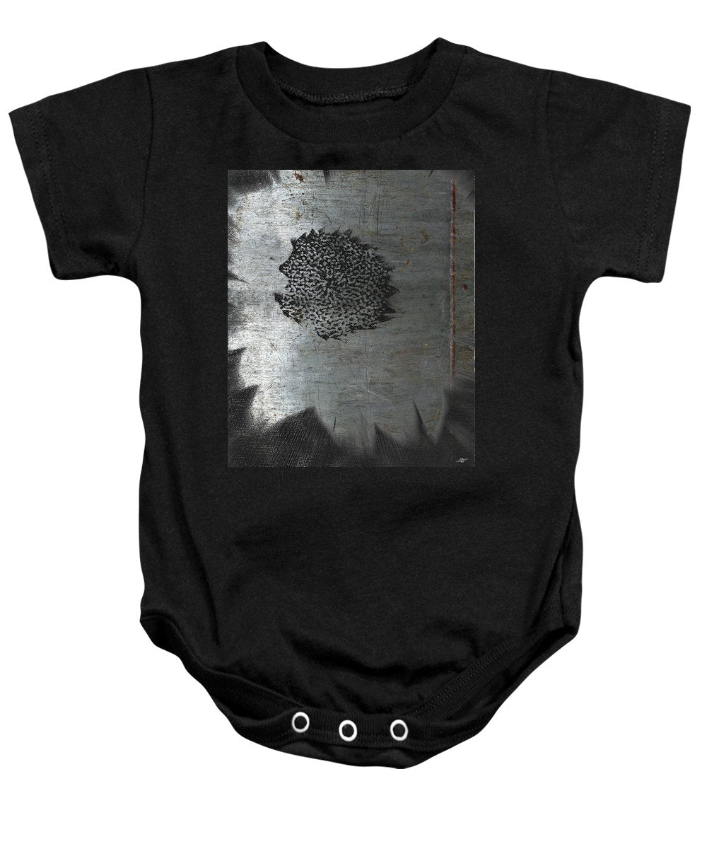 Dirty Silver Sunflower - Baby Onesie