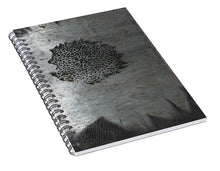 Dirty Silver Sunflower - Spiral Notebook