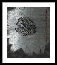 Dirty Silver Sunflower - Framed Print