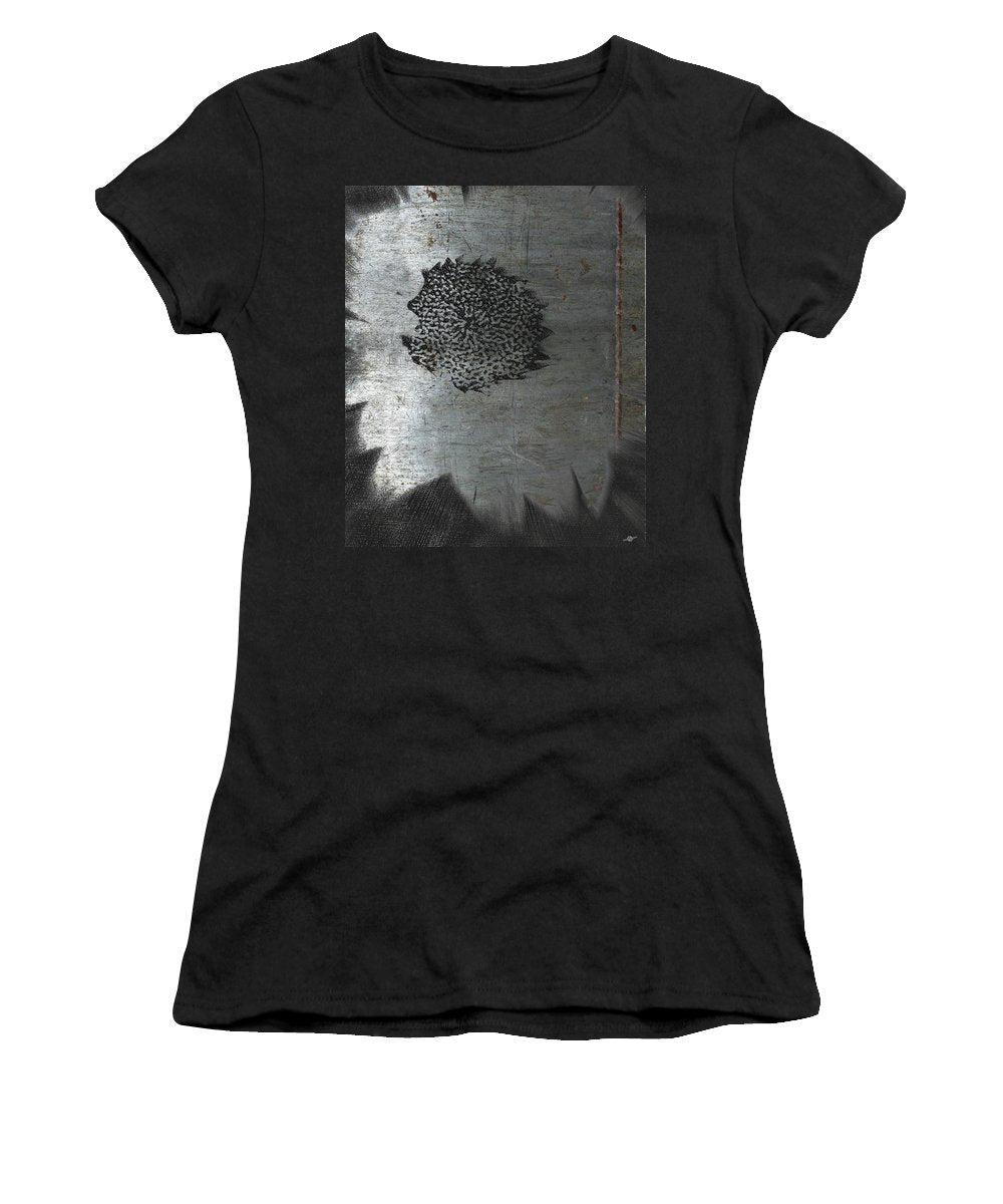 Dirty Silver Sunflower - Women's T-Shirt (Athletic Fit)