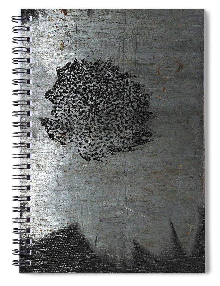 Dirty Silver Sunflower - Spiral Notebook