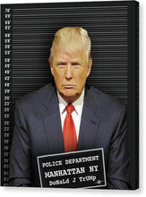 Donald Trump Mugshot - Canvas Print