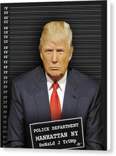 Donald Trump Mugshot - Canvas Print