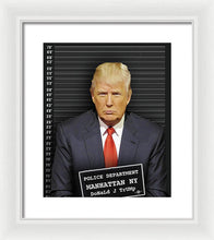 Donald Trump Mugshot - Framed Print