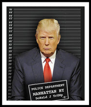 Donald Trump Mugshot - Framed Print