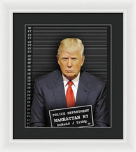 Donald Trump Mugshot - Framed Print