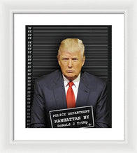 Donald Trump Mugshot - Framed Print