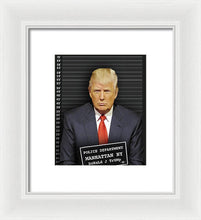 Donald Trump Mugshot - Framed Print