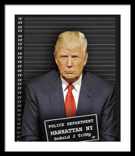 Donald Trump Mugshot - Framed Print