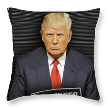 Donald Trump Mugshot - Throw Pillow