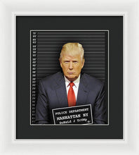 Donald Trump Mugshot - Framed Print