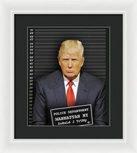 Donald Trump Mugshot - Framed Print