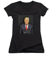 Donald Trump Mugshot - Women's V-Neck (Athletic Fit)