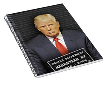 Donald Trump Mugshot - Spiral Notebook