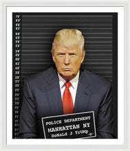 Donald Trump Mugshot - Framed Print