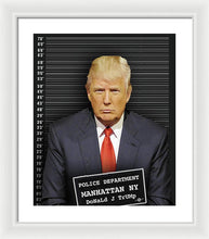 Donald Trump Mugshot - Framed Print