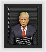 Donald Trump Mugshot - Framed Print