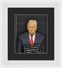Donald Trump Mugshot - Framed Print
