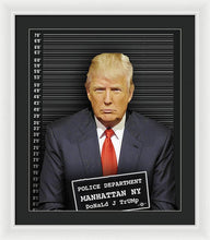 Donald Trump Mugshot - Framed Print