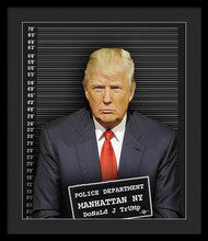 Donald Trump Mugshot - Framed Print
