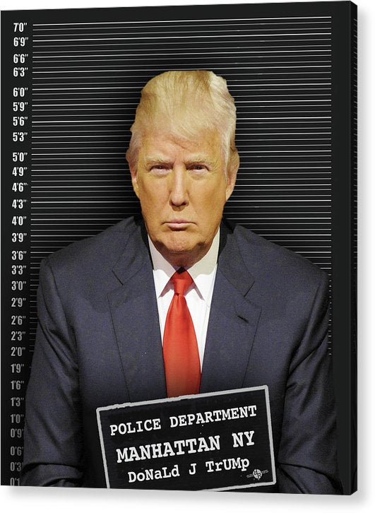 Donald Trump Mugshot - Acrylic Print